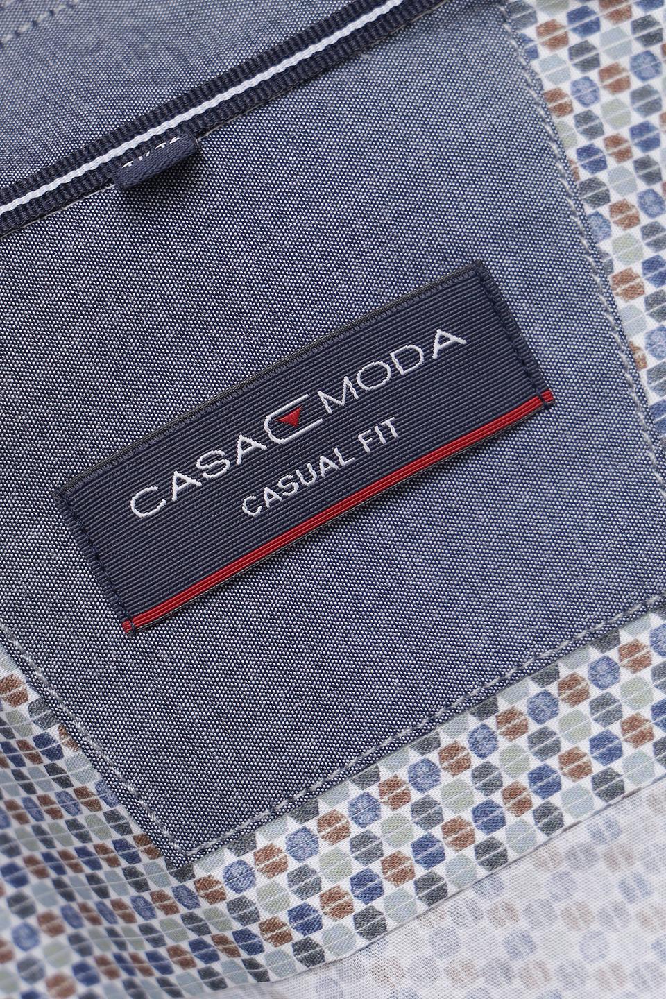 Рубашка Casa Moda с принтом серая