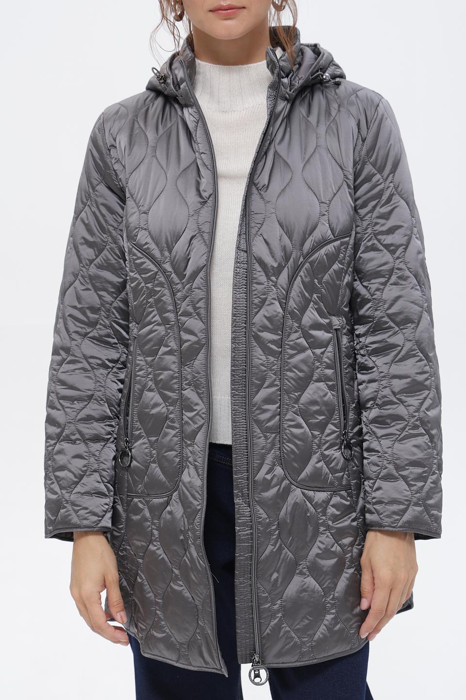 Пальто стеганое Betty Barclay серое