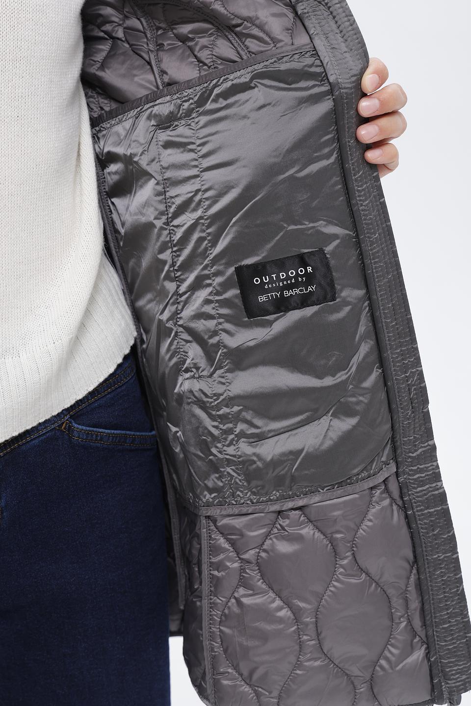 Пальто стеганое Betty Barclay серое