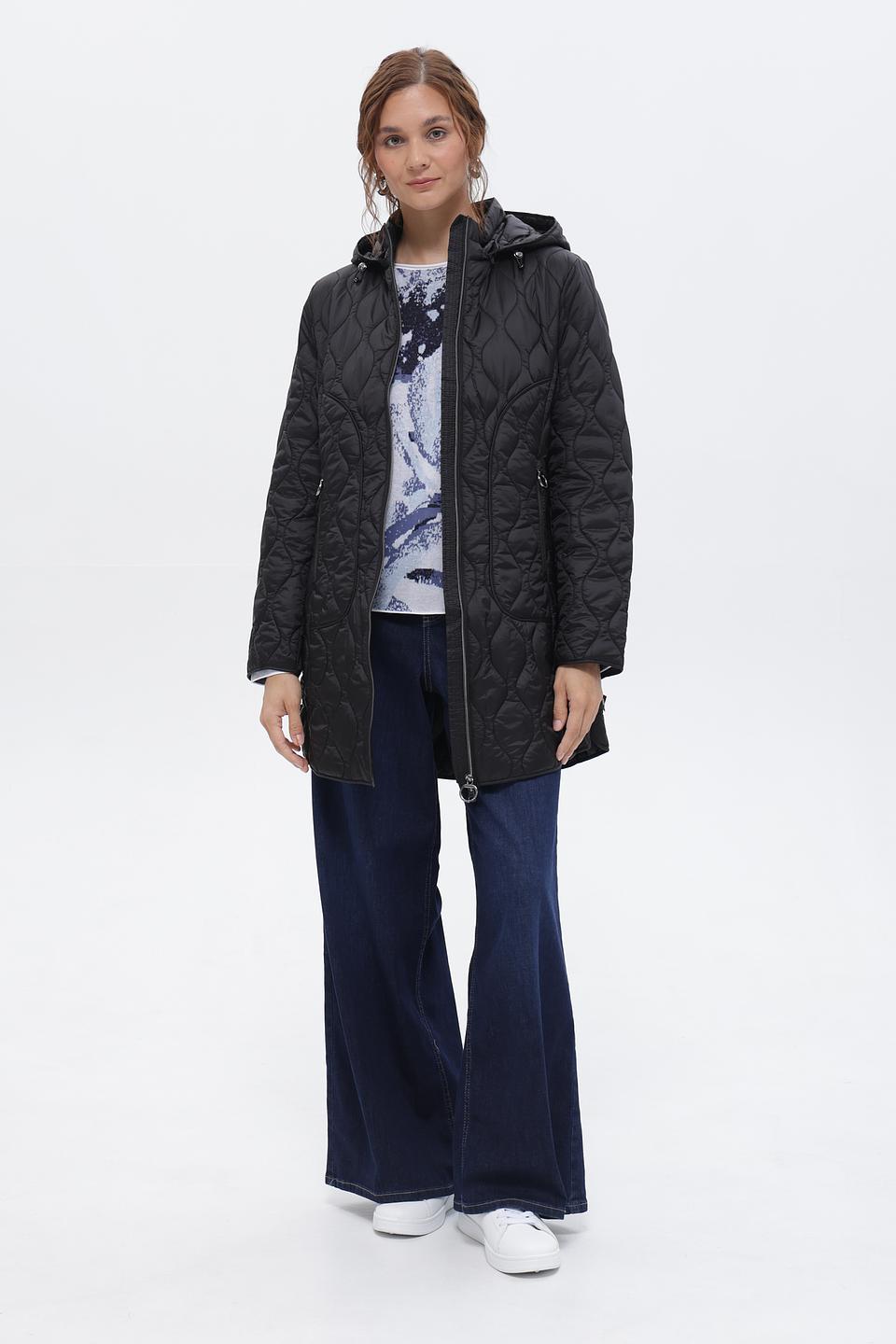 Пальто стеганое Betty Barclay черное
