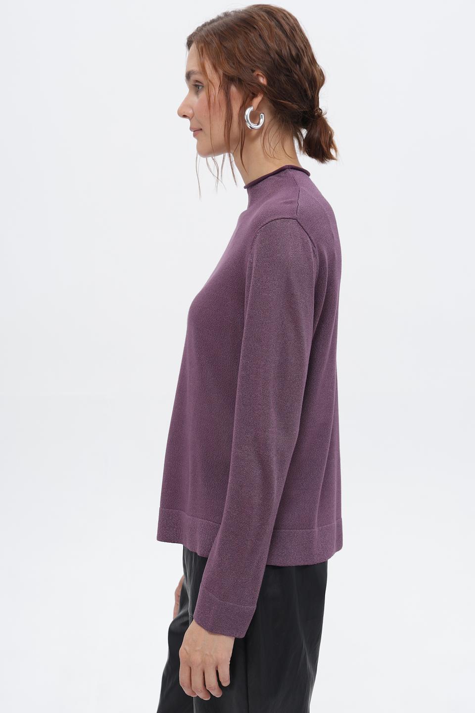 Пуловер Bianca с люрексом