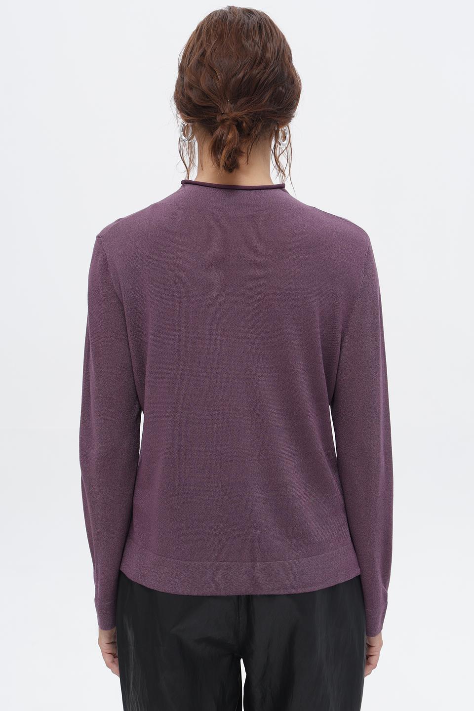 Пуловер Bianca с люрексом