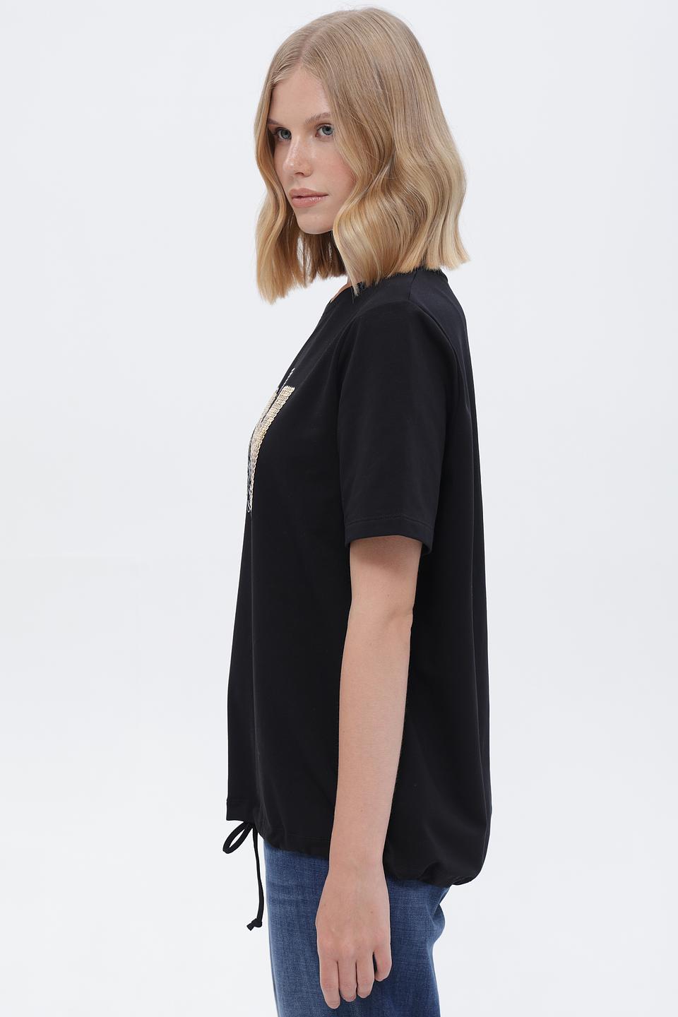 Футболка UNQ с пайетками