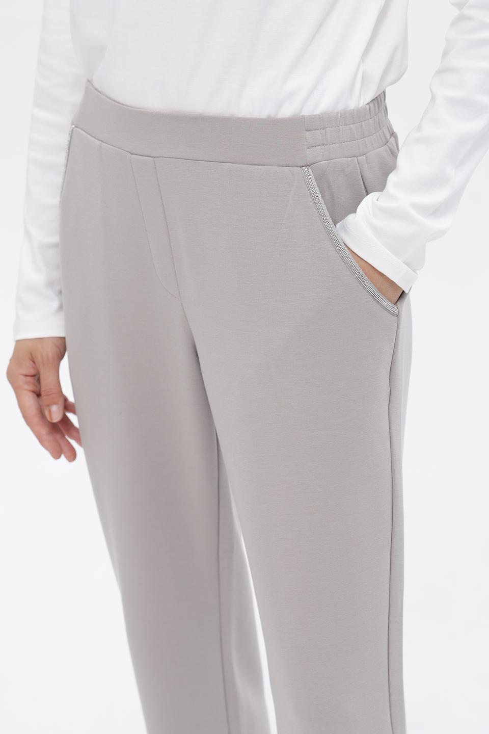 Брюки Monari серые с манжетами