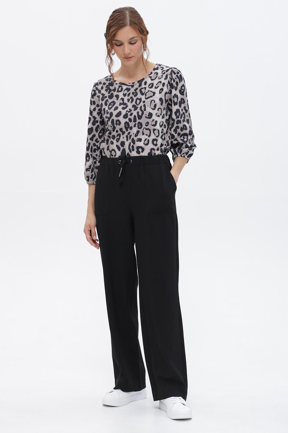 Брюки Monari чёрные с поясом