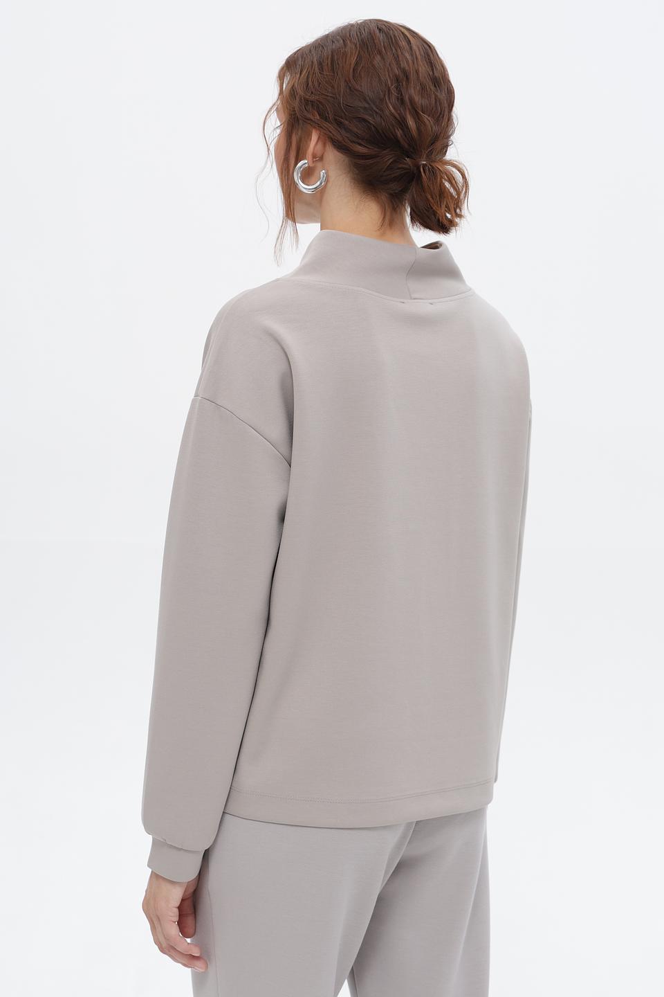 Пуловер Monari светло-серый с капюшоном