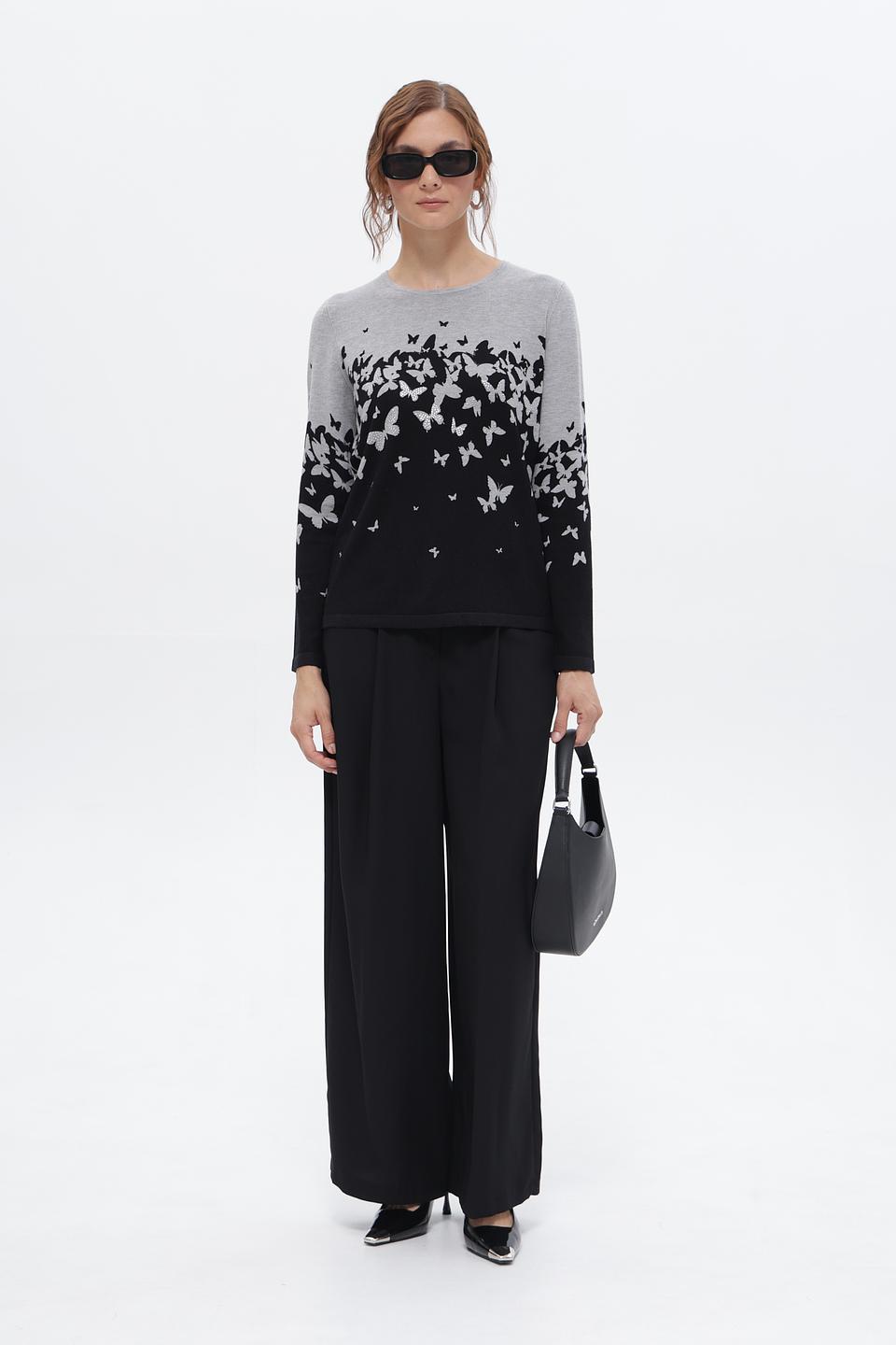 Пуловер Just Valeri с бабочками