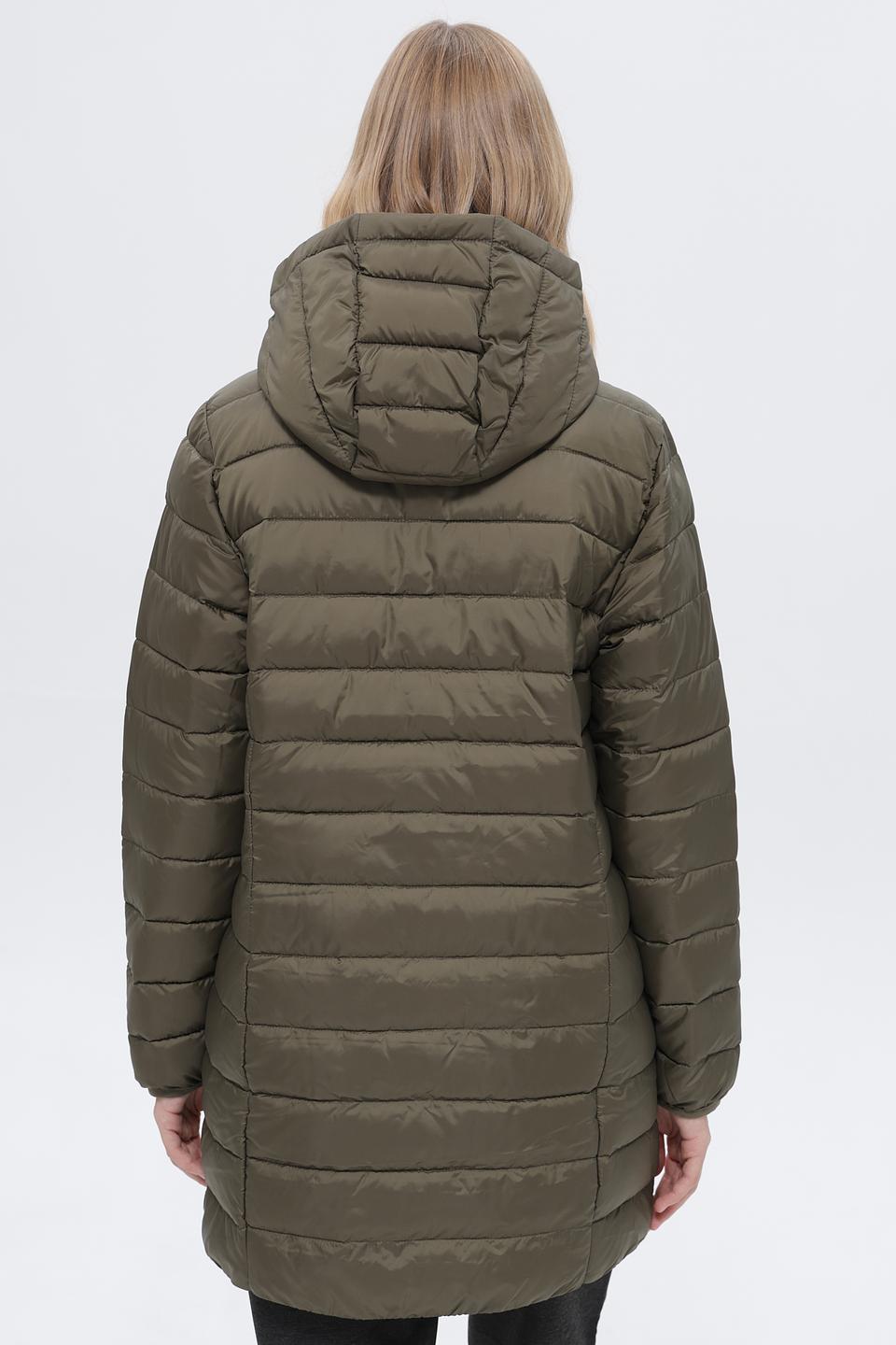 Пальто стеганое Tom Tailor оливковое