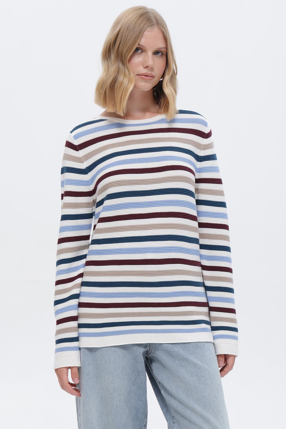 Пуловер Tom Tailor в полоску