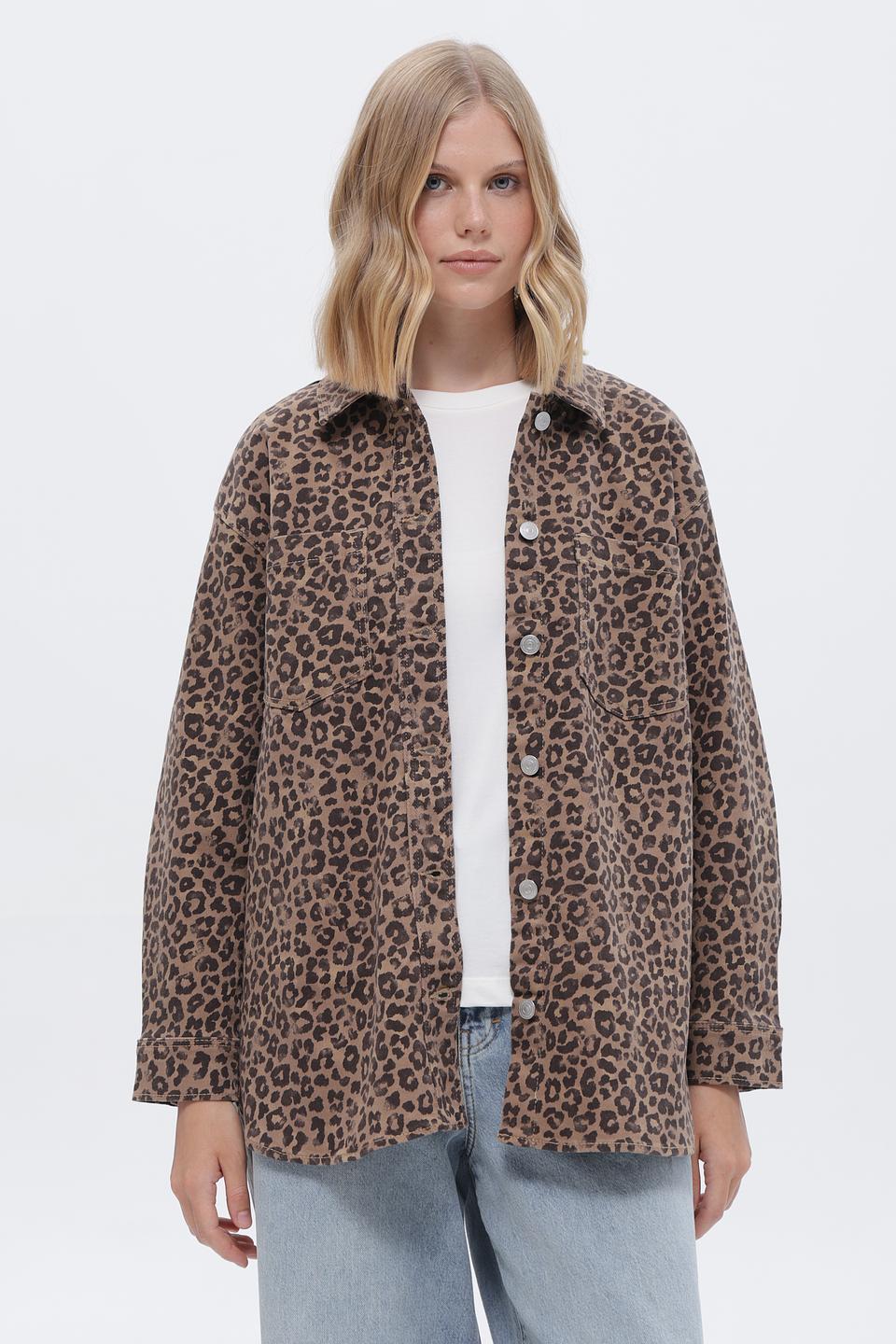 Жакет Tom Tailor denim леопард