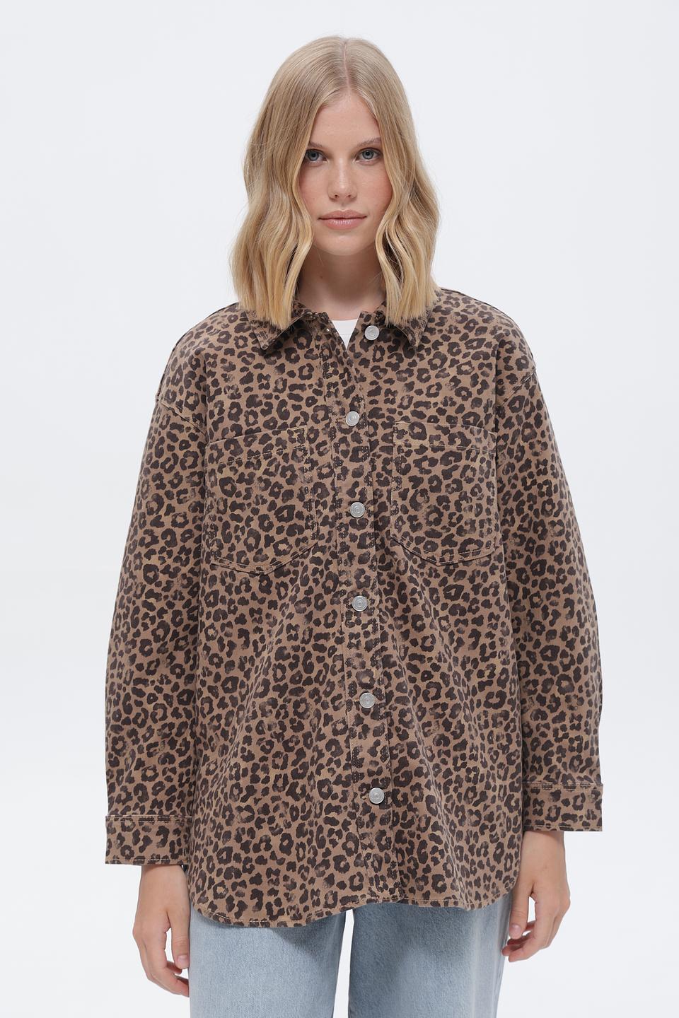 Жакет Tom Tailor denim леопард