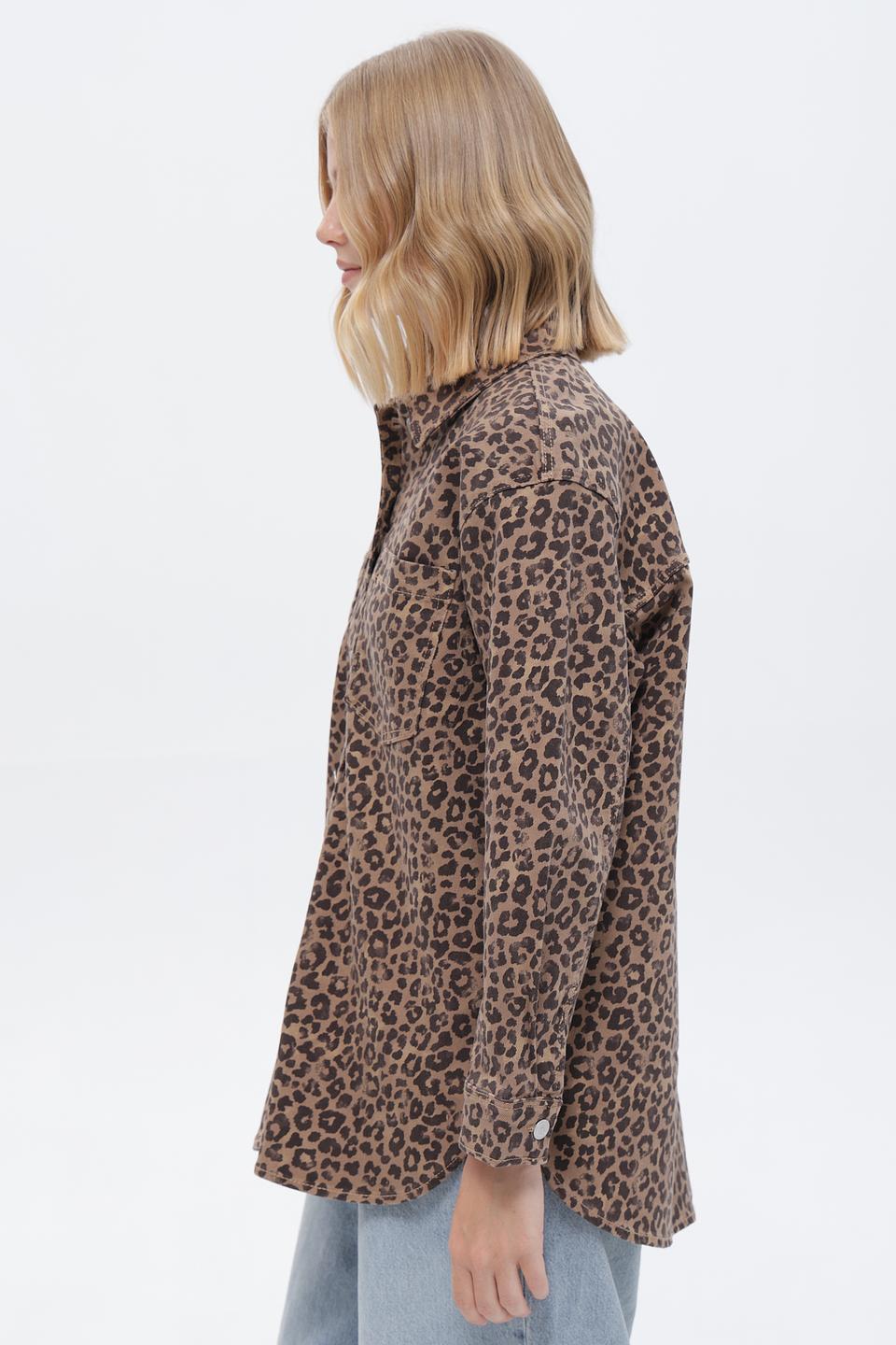 Жакет Tom Tailor denim леопард