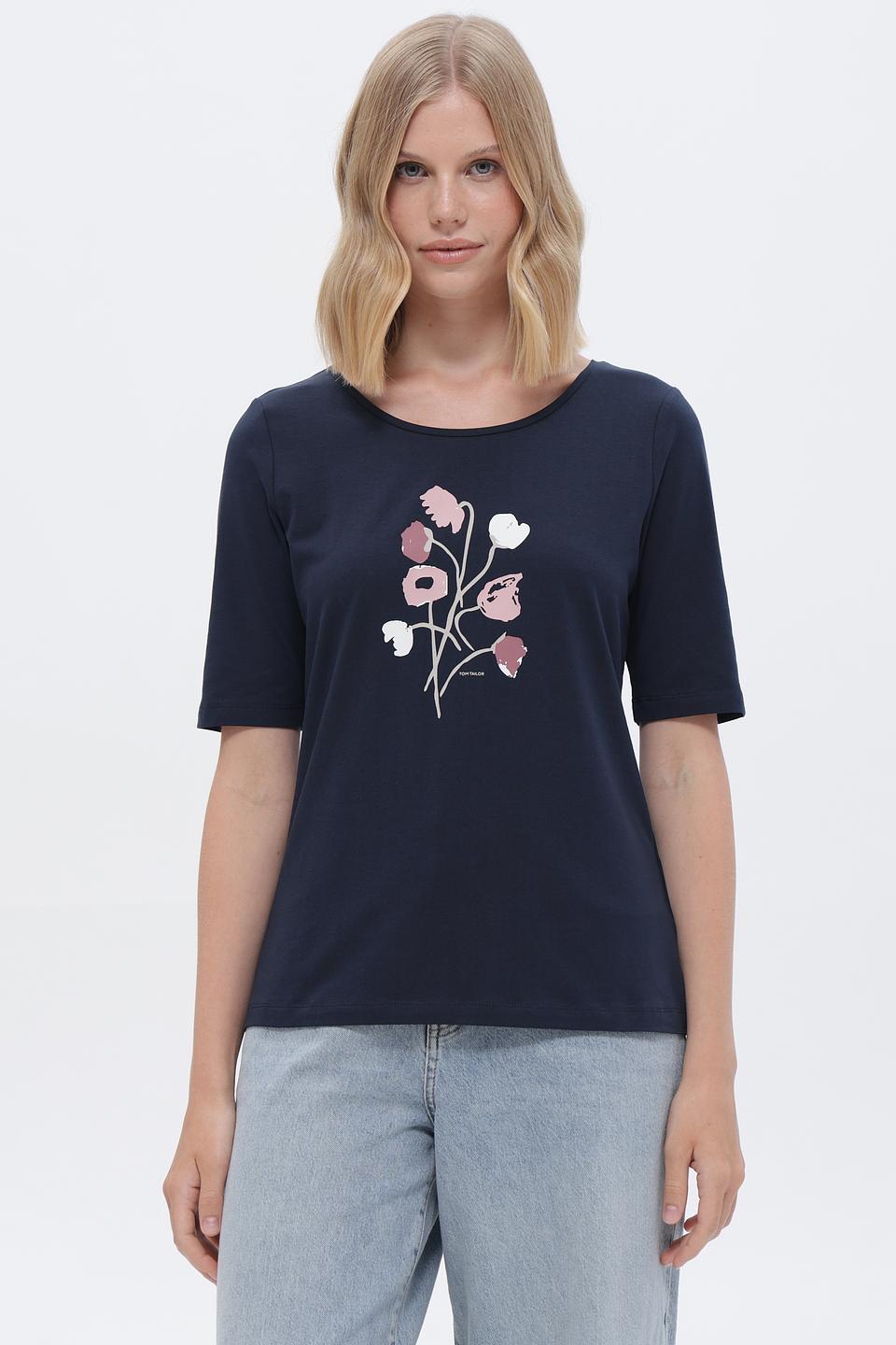 Футболка Tom Tailor с цветочным принтом
