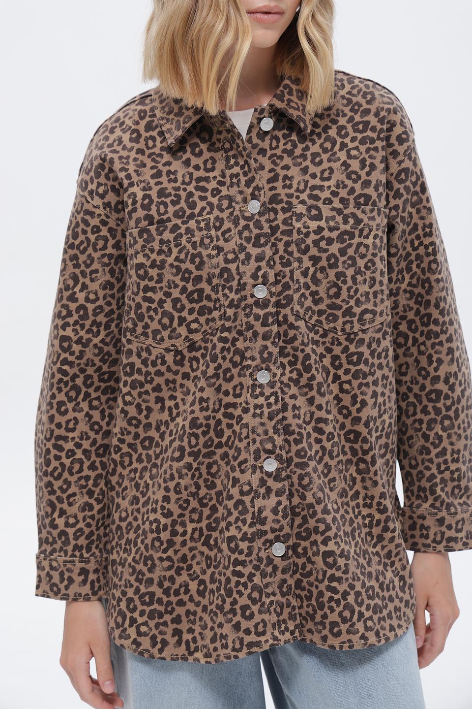 Жакет Tom Tailor denim леопард