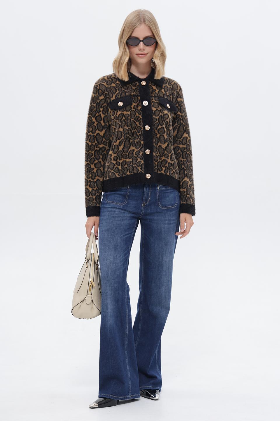 Жакет Passioni леопардовый