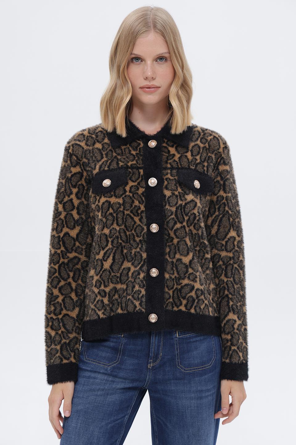 Жакет Passioni леопардовый