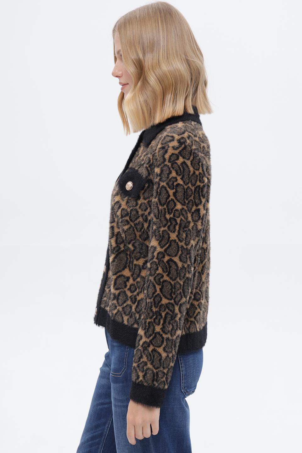 Жакет Passioni леопардовый