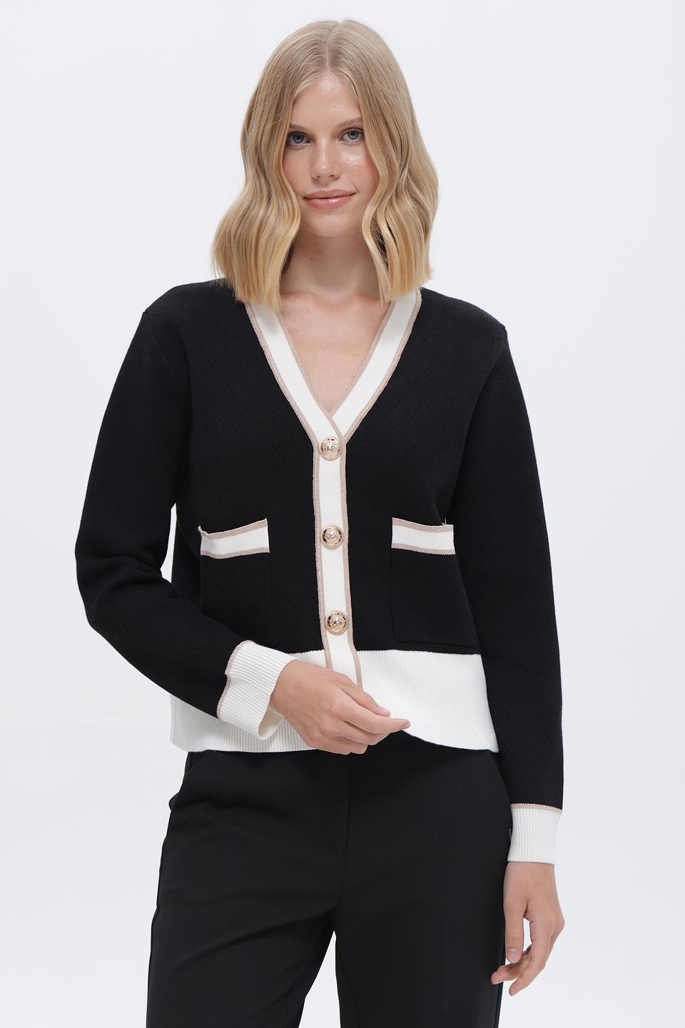 Жакет Passioni с контрастной отделкой