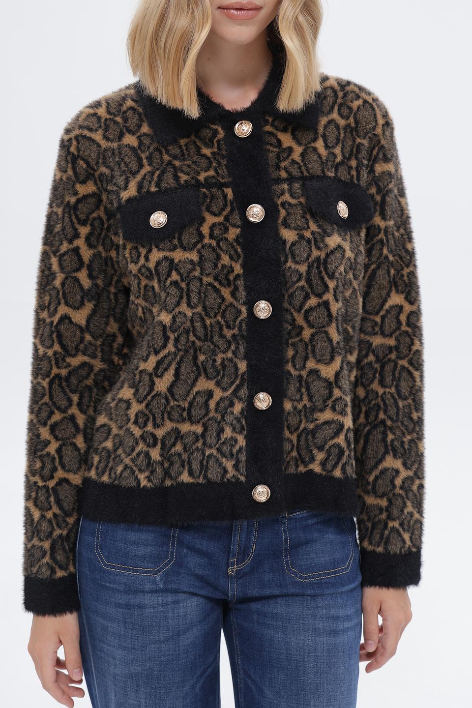 Жакет Passioni леопардовый