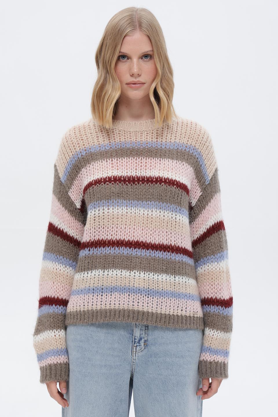 Пуловер Cinque в полоску