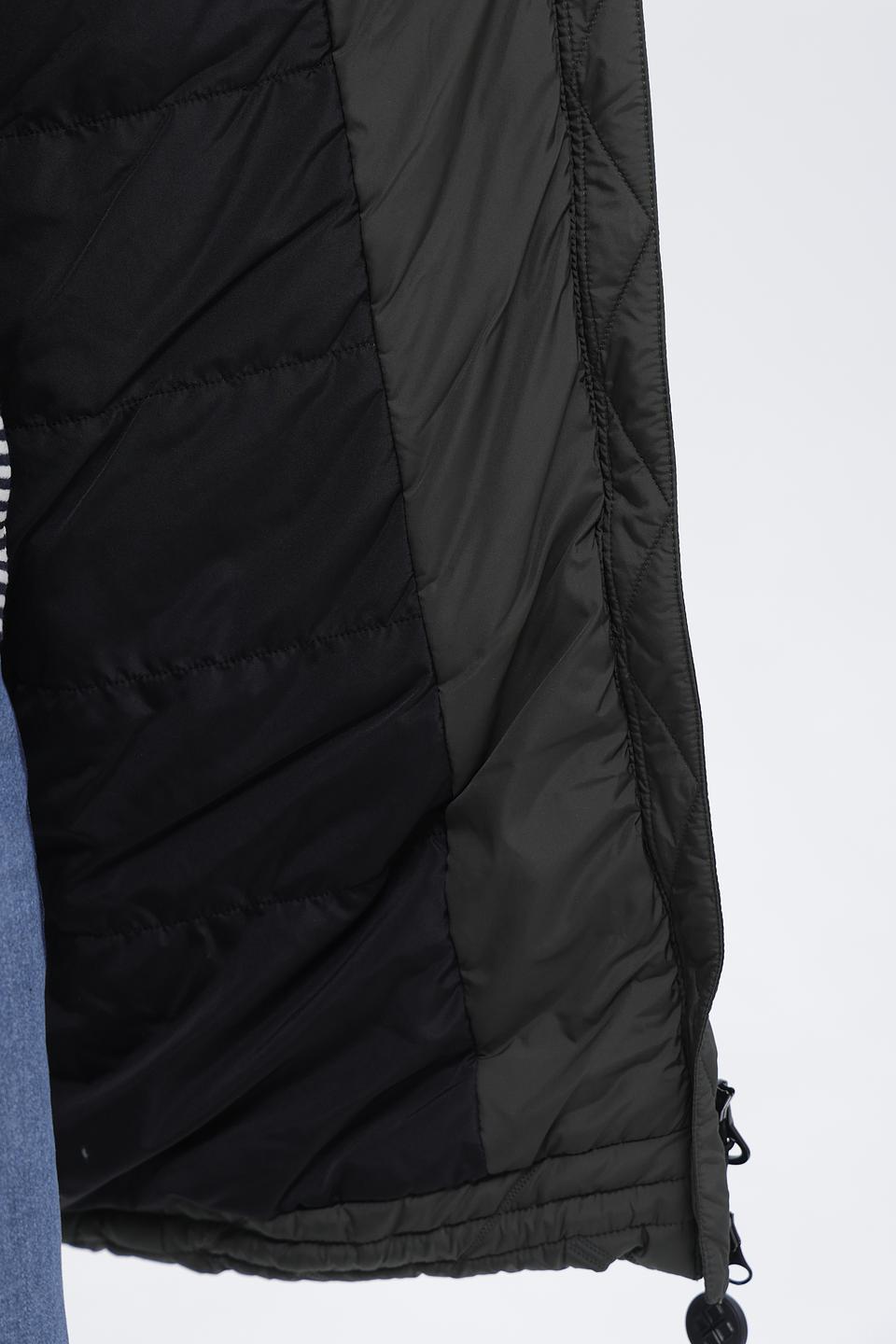 Пальто District стеганое хаки