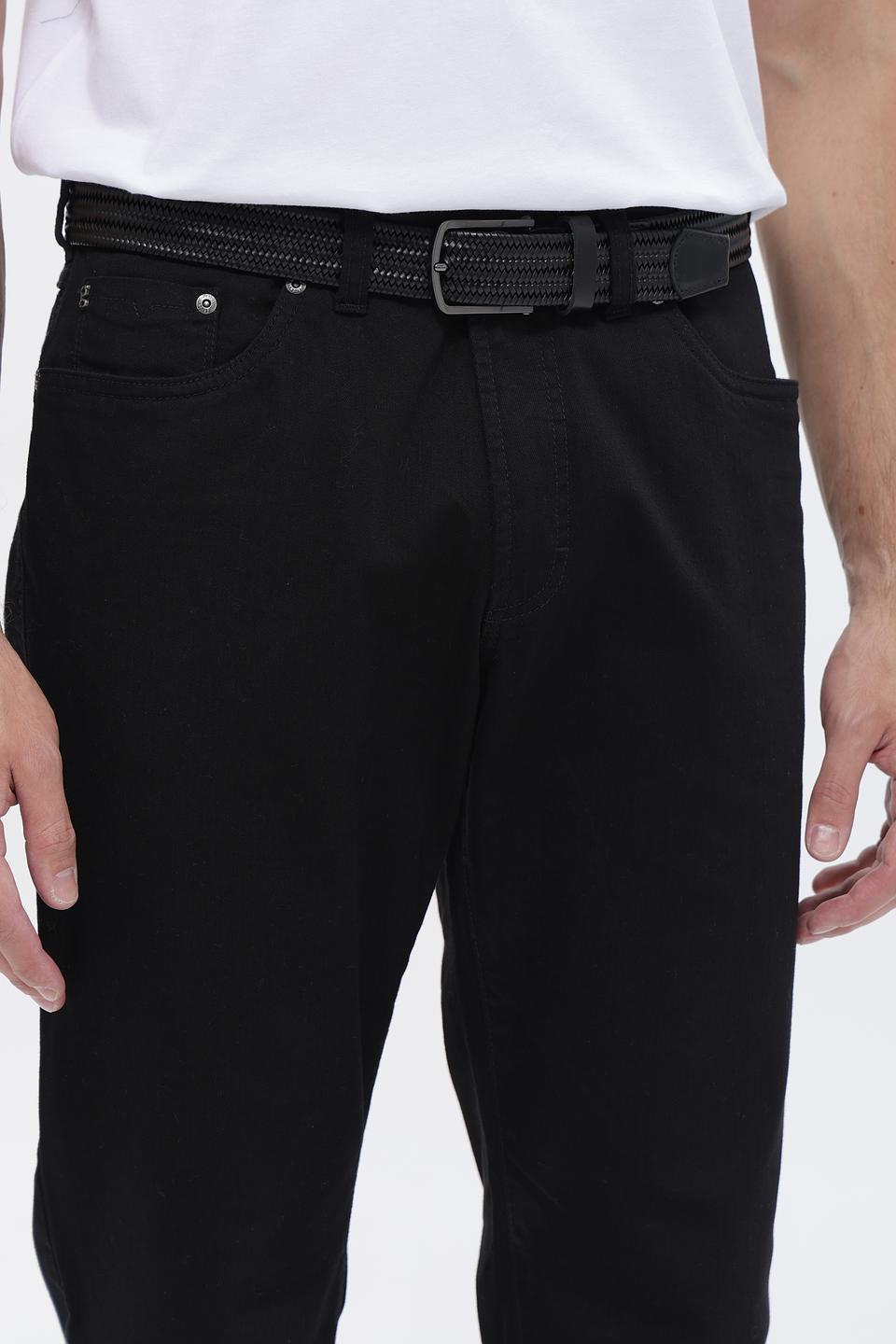 Ремень Bugatti ACC плетеный черный