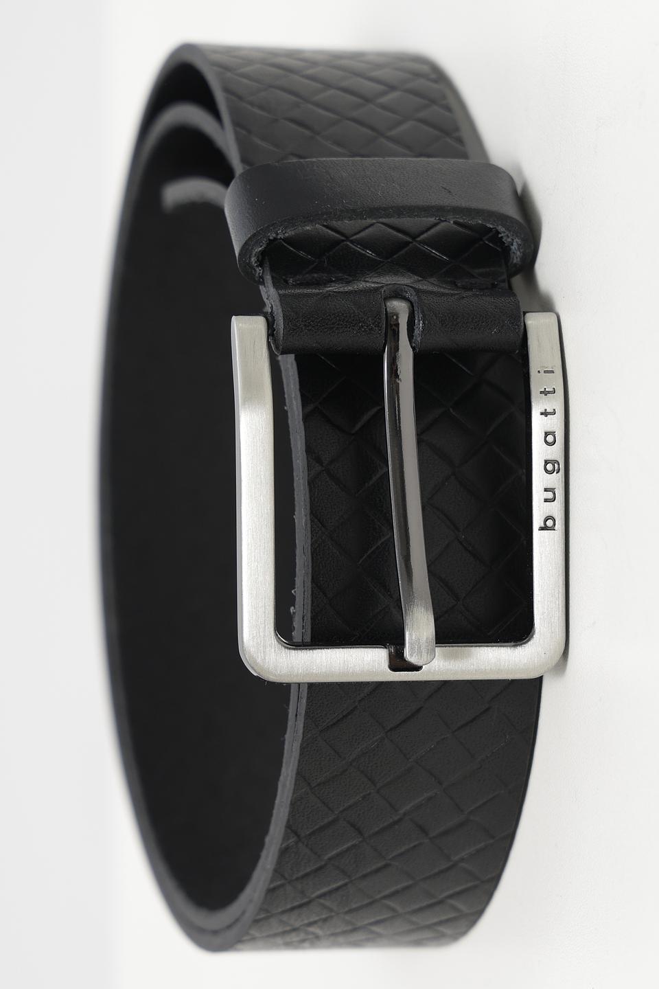 Ремень Bugatti ACC чёрный плетёный