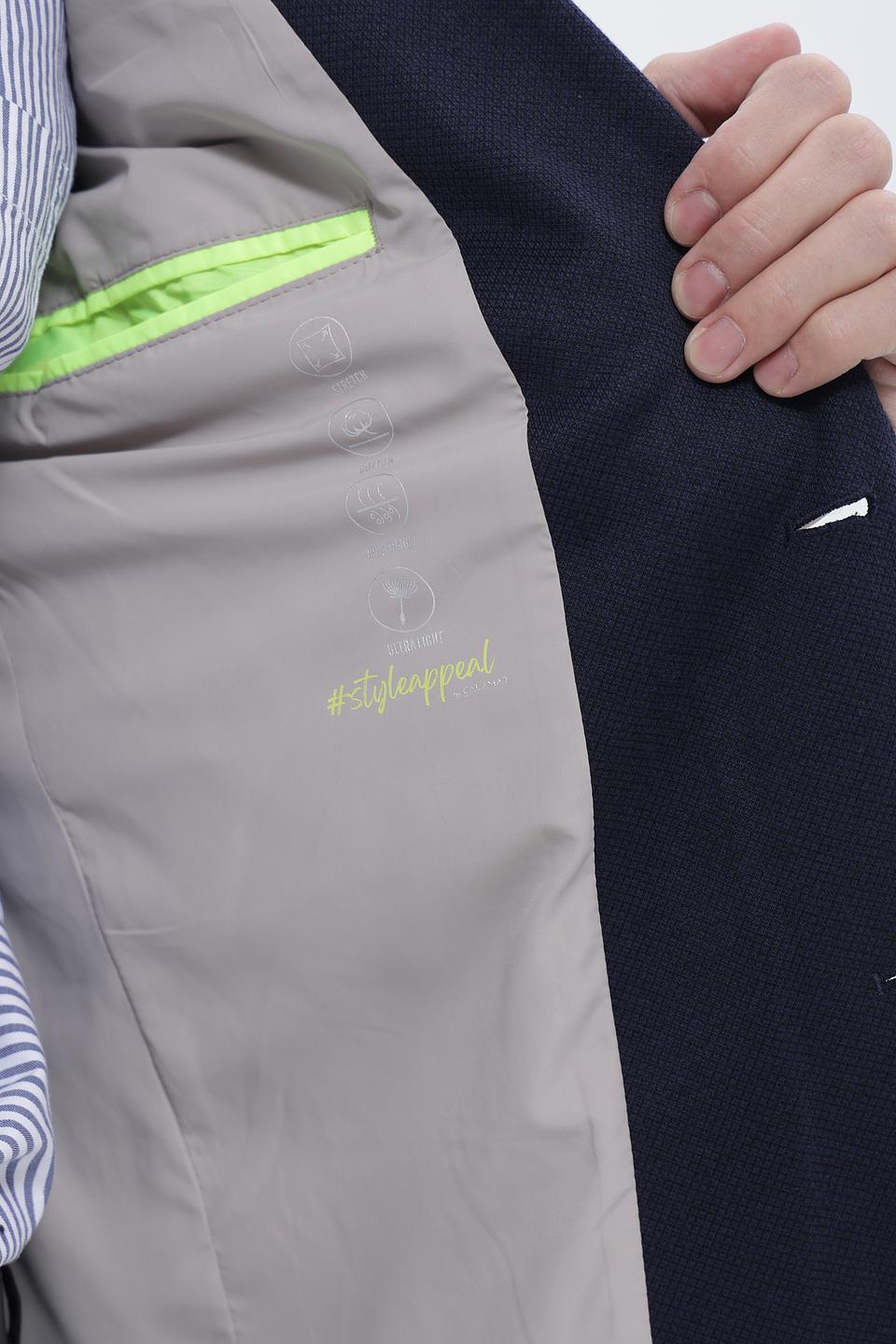 Пиджак Calamar синий приталенный