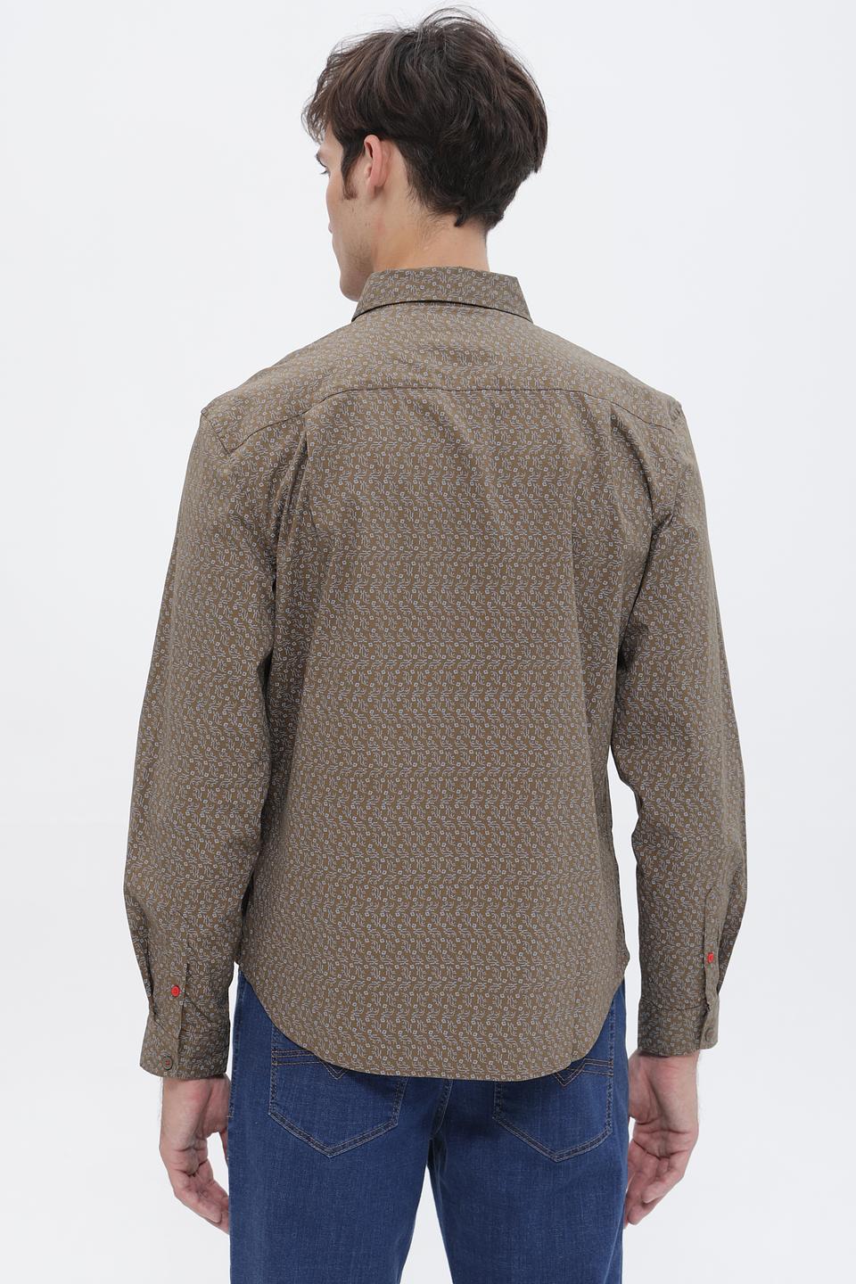Рубашка Time Zone с принтом хаки