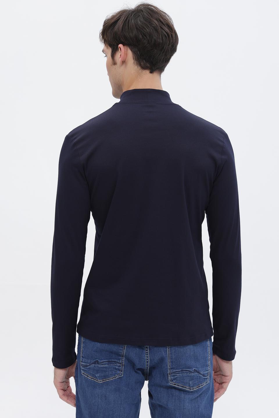 Футболка Desoto с горловиной тёмно-синяя