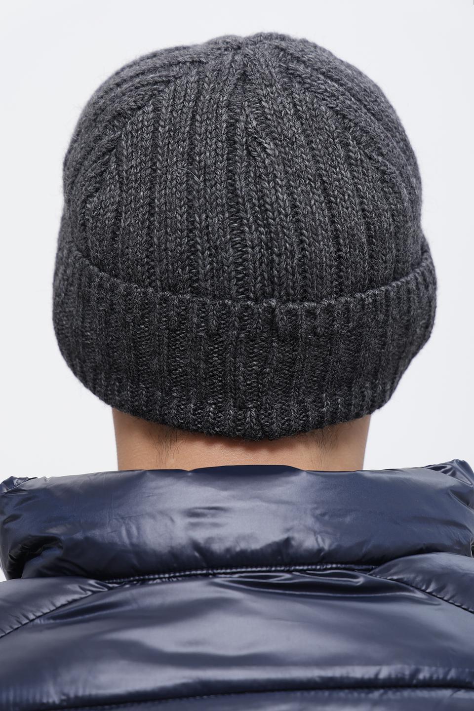 Шапка ADL man серая вязаная