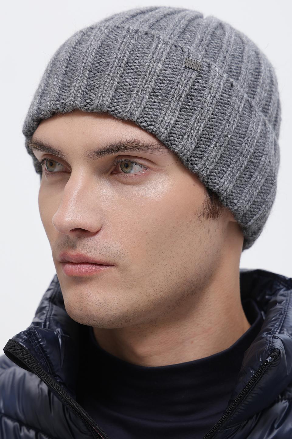 Шапка ADL man серая с косой