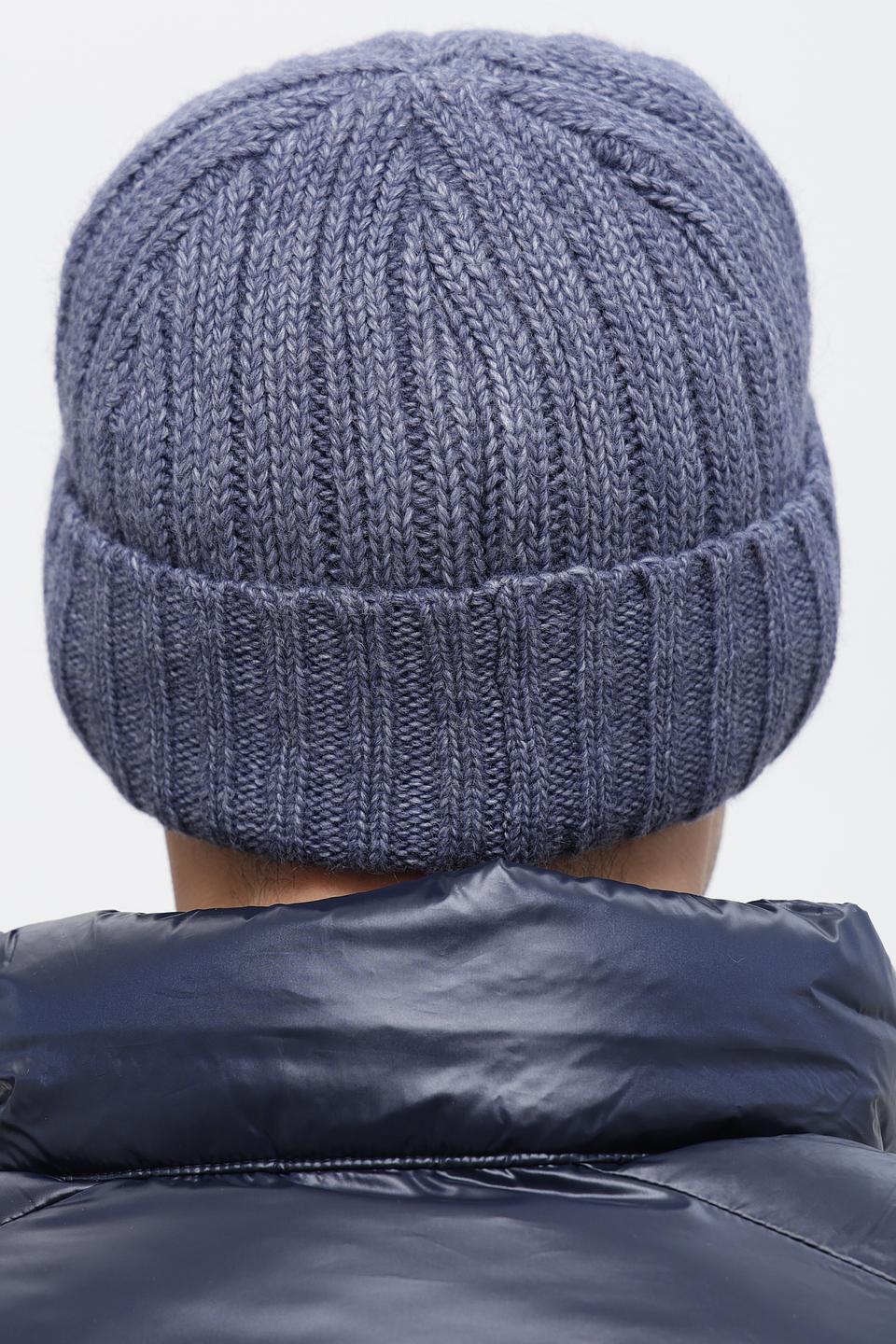 Шапка ADL man вязаная серая