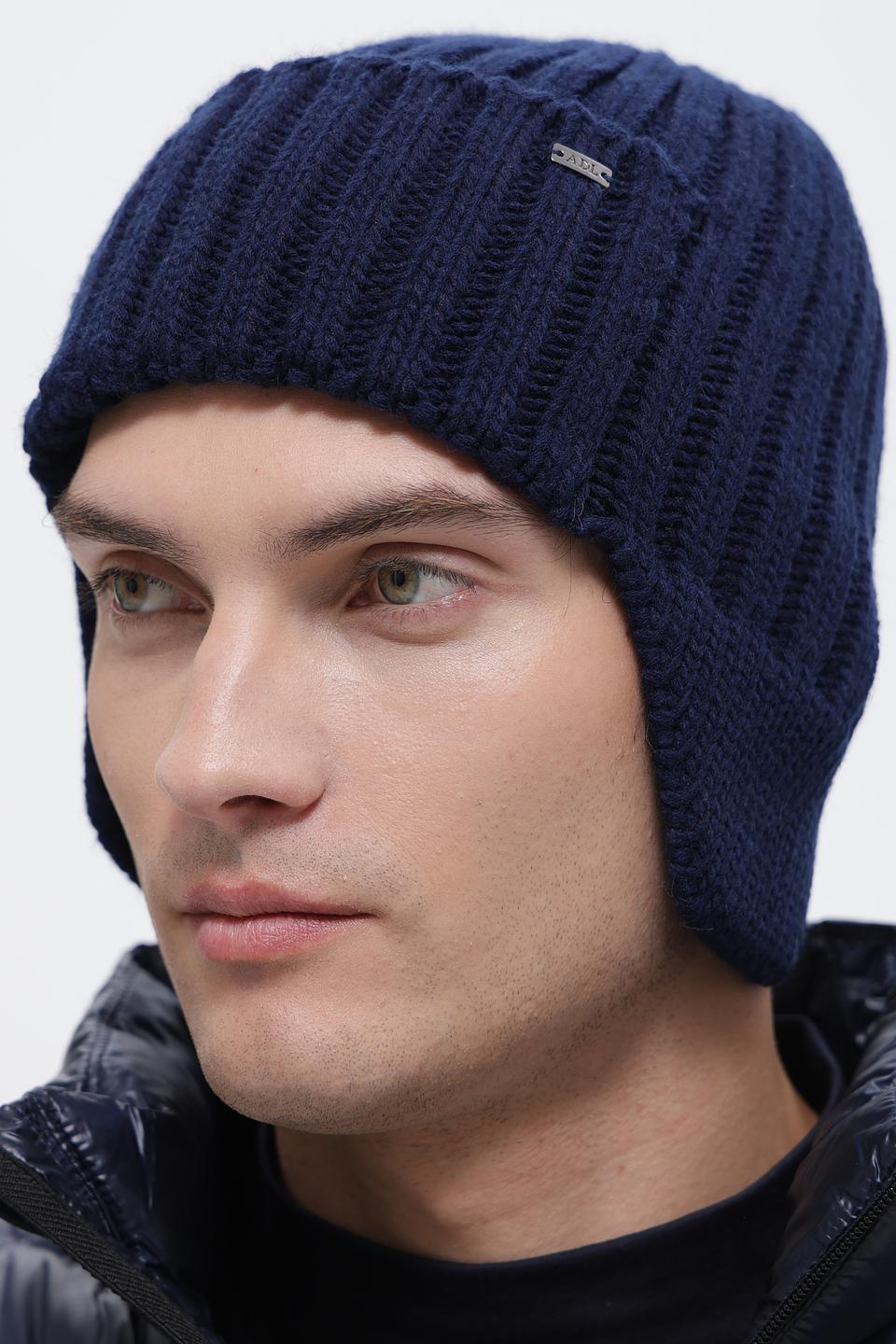 Шапка ADL man вязаная с ушами