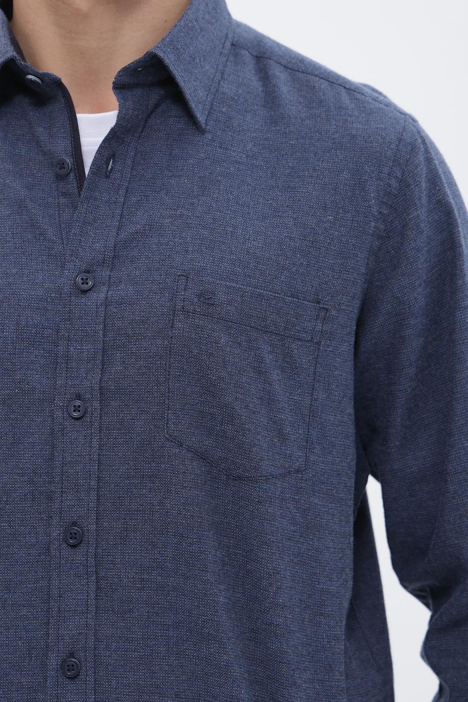 Рубашка Casa Moda дл. рукав синяя