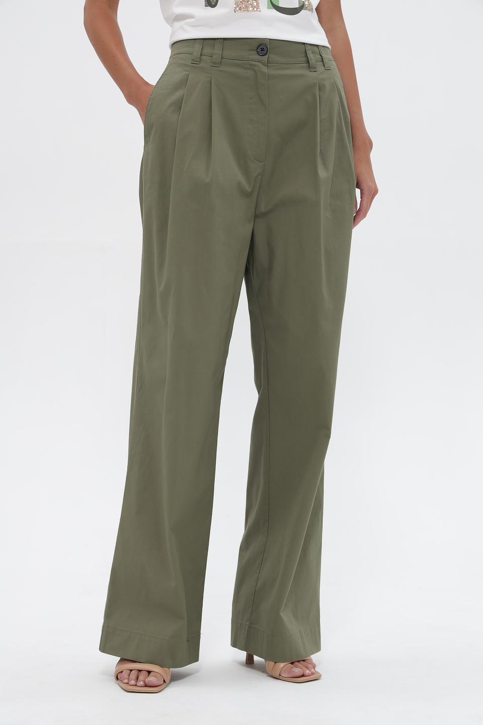 Брюки прямые Marc O Polo оливковые