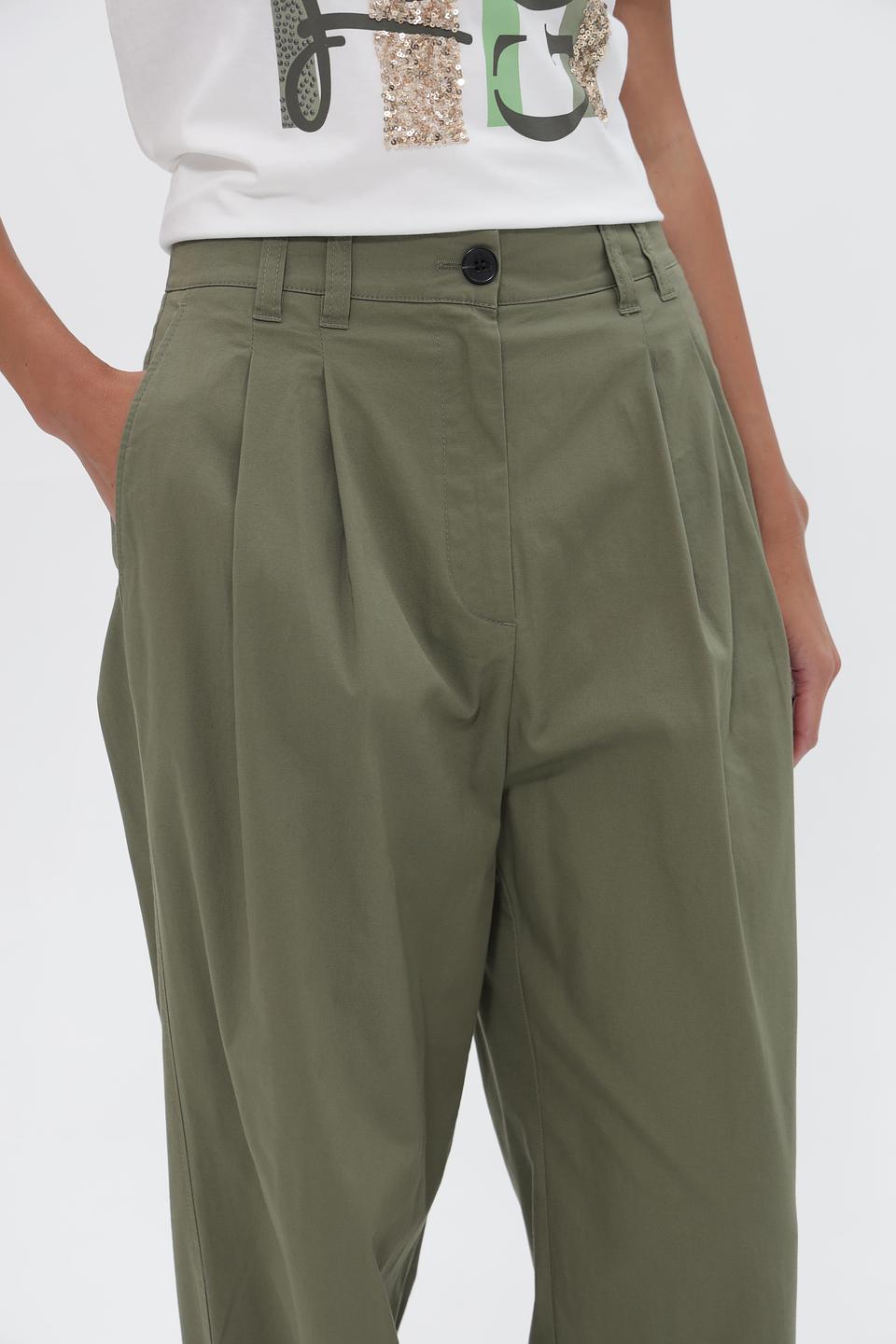 Брюки прямые Marc O Polo оливковые