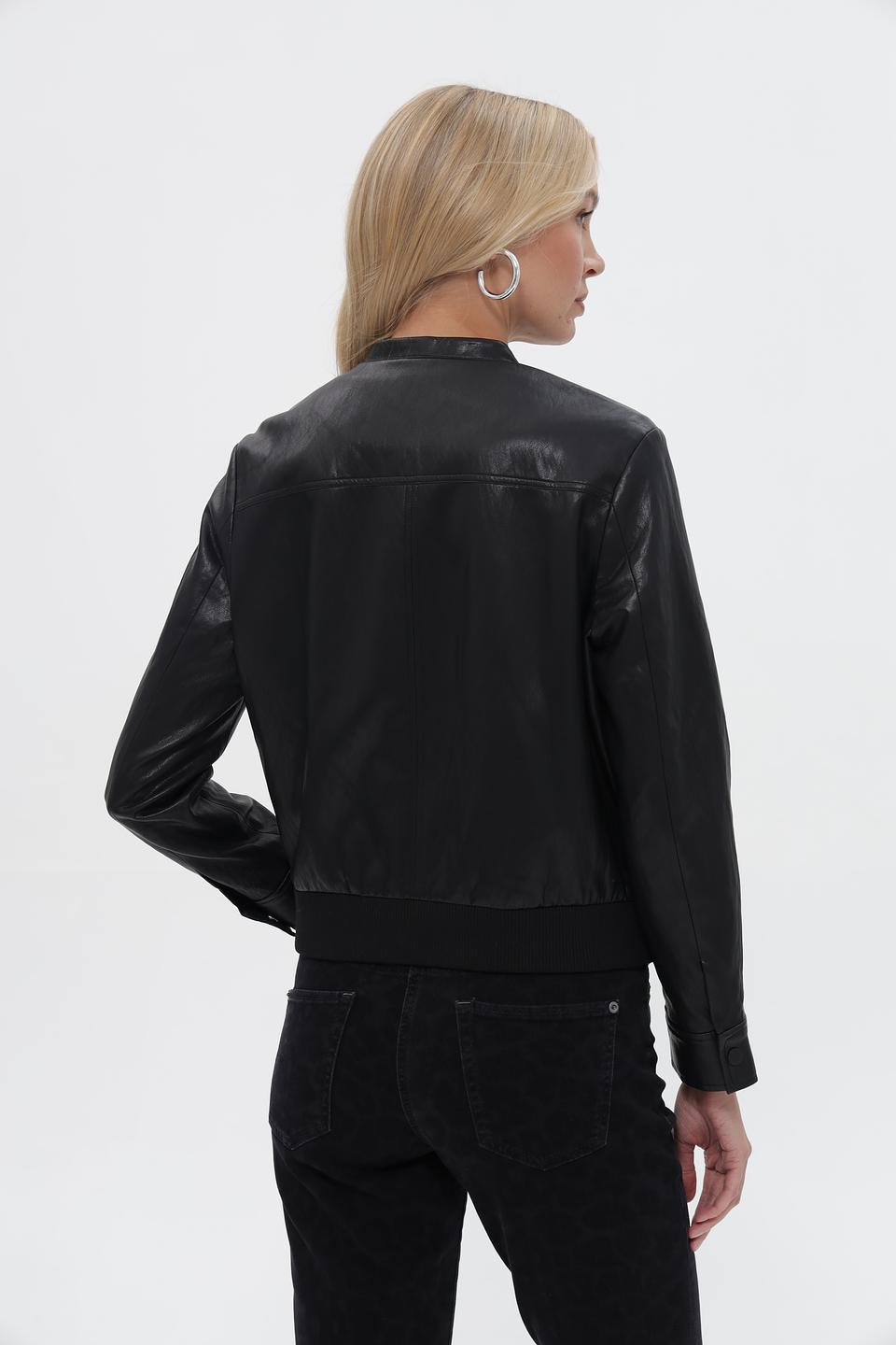 Куртка кожаная Catnoir черная