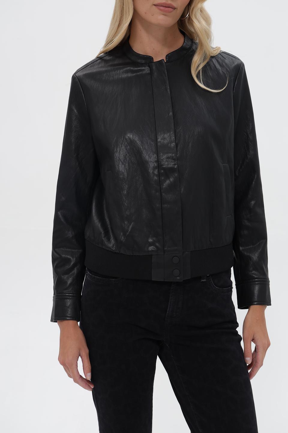 Куртка кожаная Catnoir черная