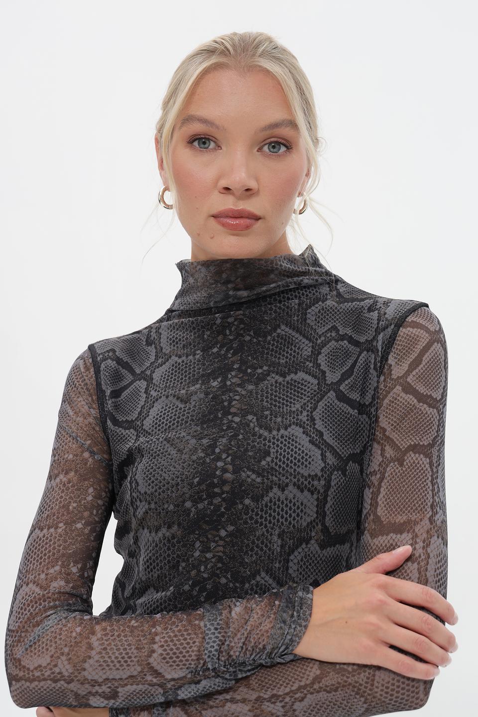 Блузка Catnoir с принтом reptile
