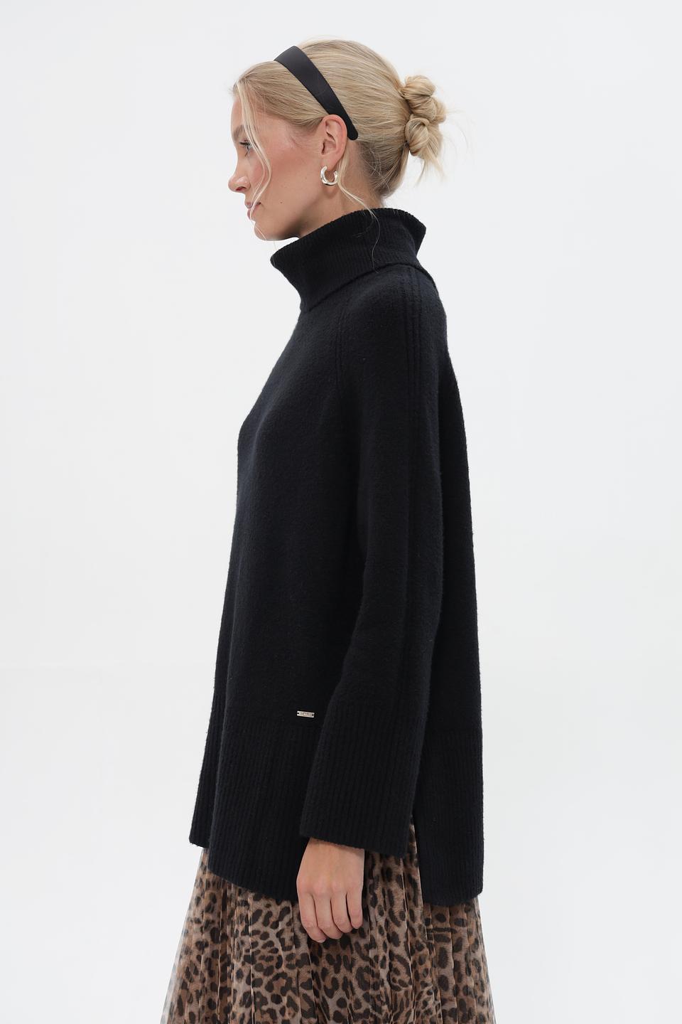 Пуловер Cinque с высоким горлом чёрный