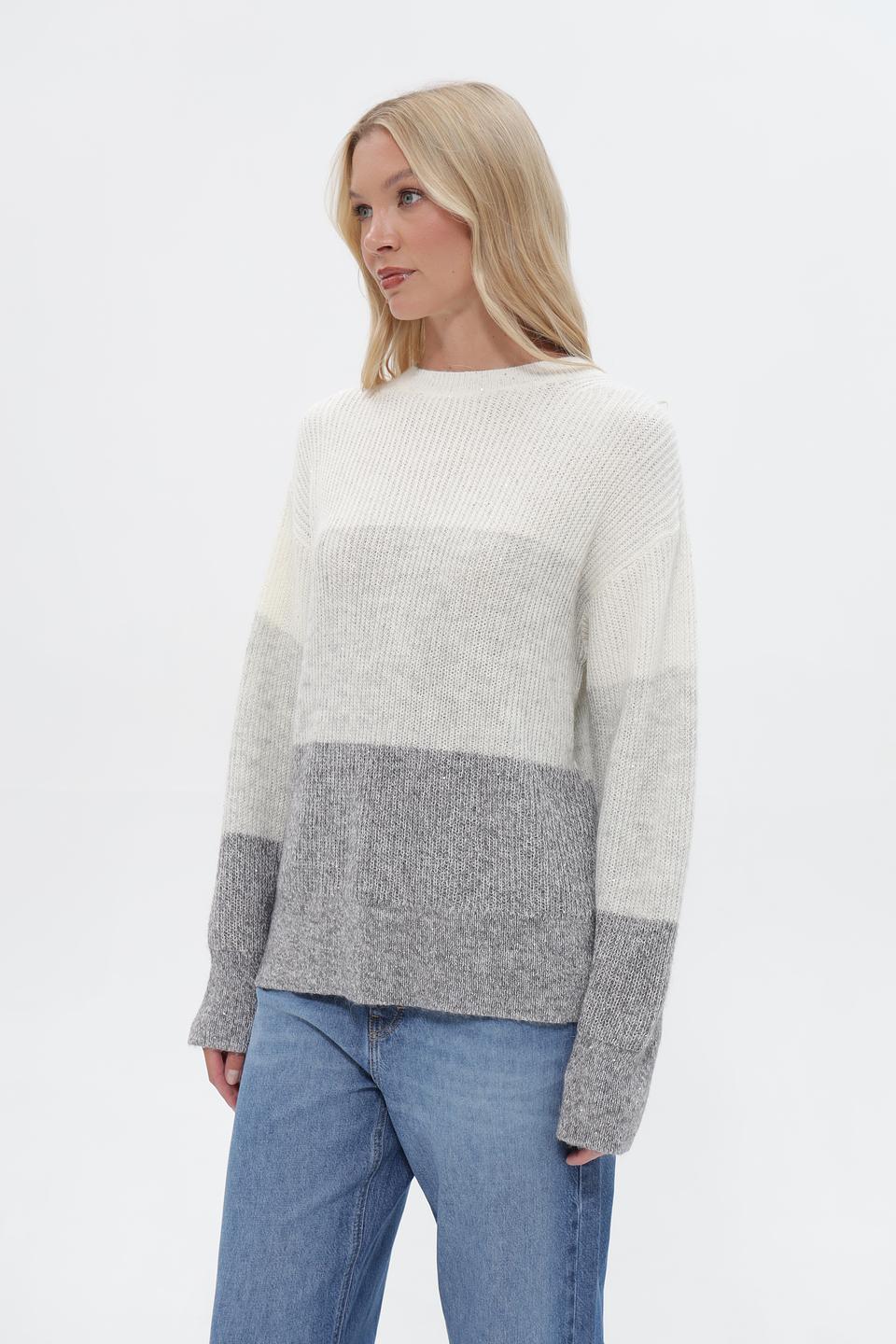 Пуловер UNQ двухцветный