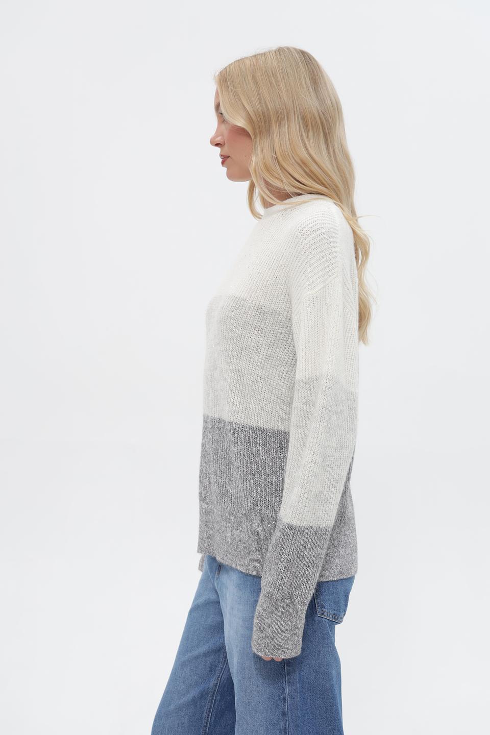 Пуловер UNQ двухцветный