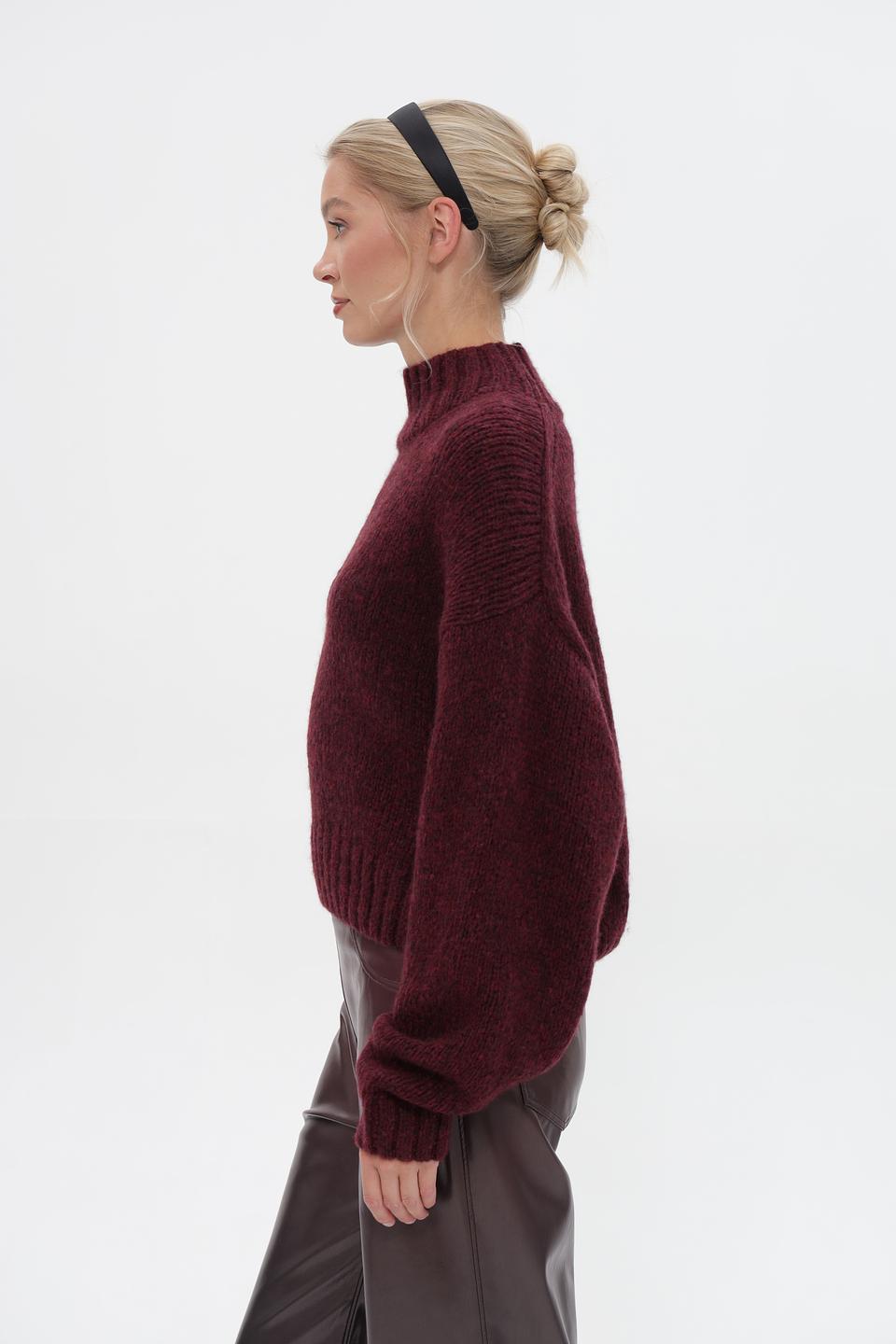 Пуловер Marc Cain бордовый