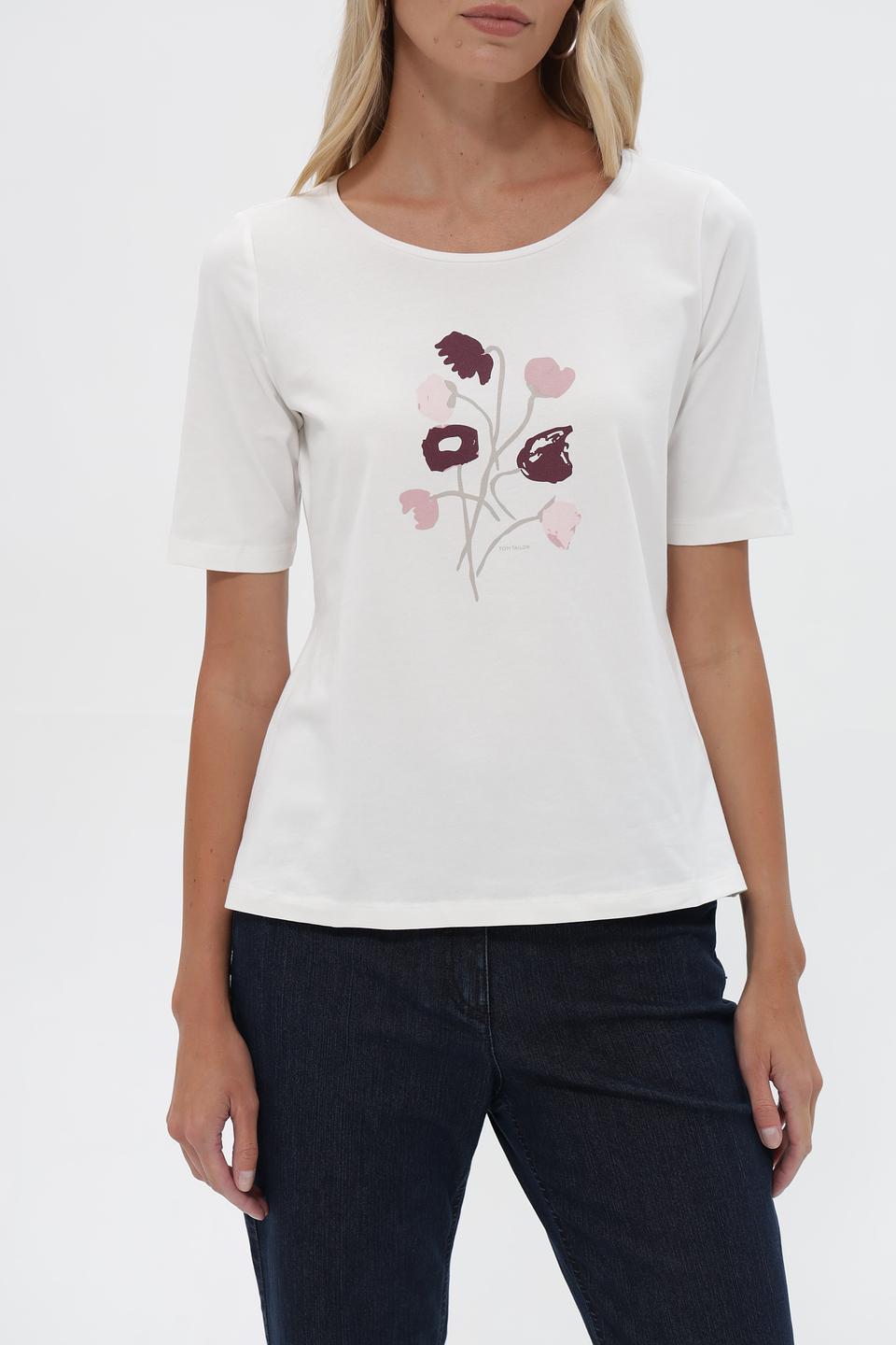 Футболка Tom Tailor с цветочным принтом