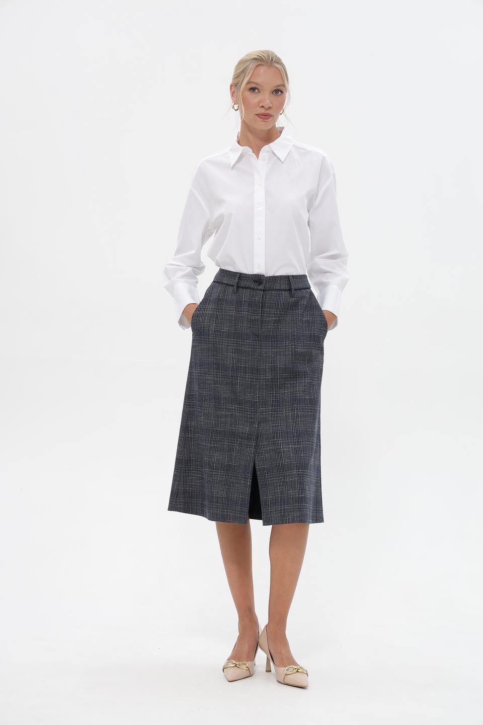 Юбка Gardeur в клетку миди