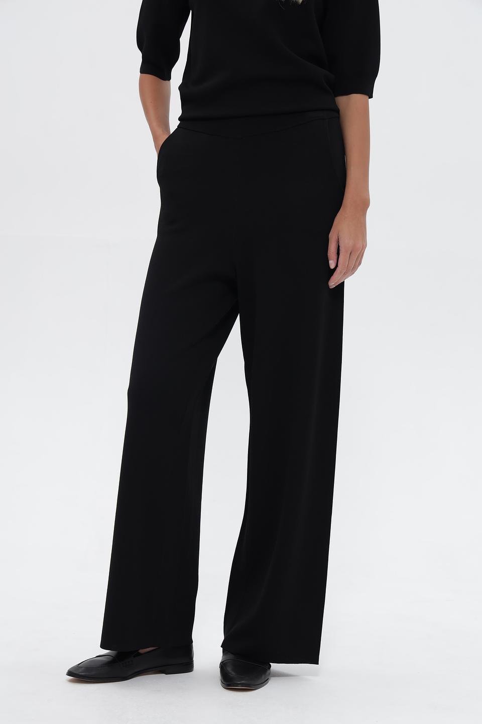 Брюки UNQ палаццо черные