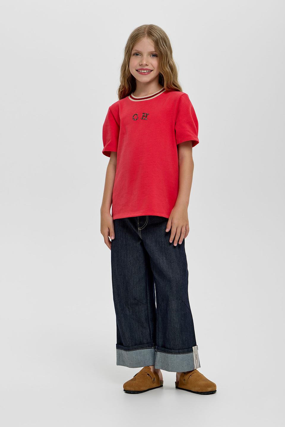 Джинсы Choupette деним с манжетами