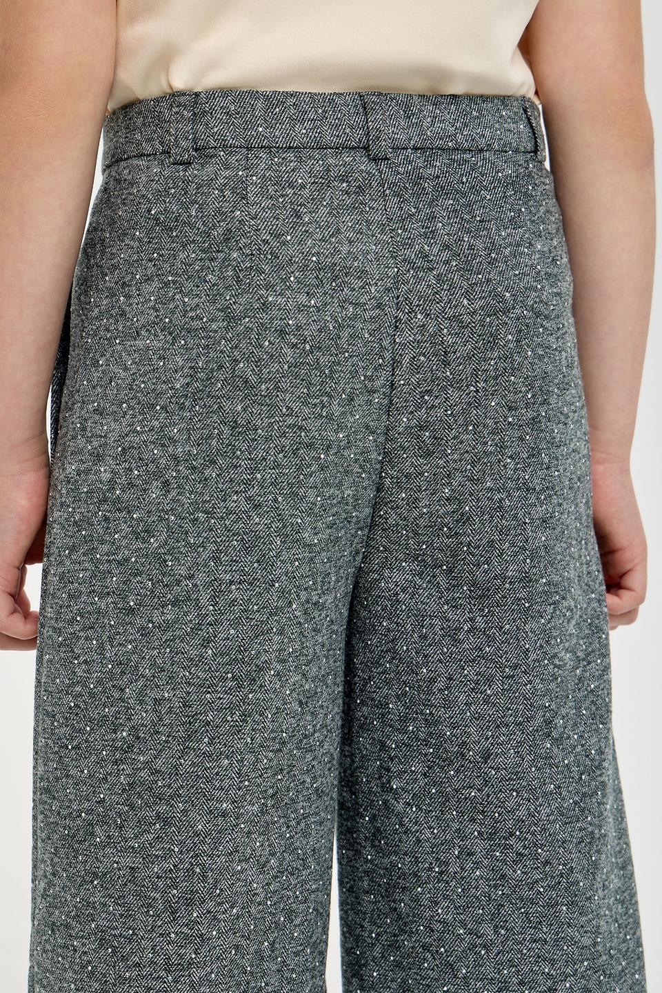 Брюки Choupette дев. широкие серые