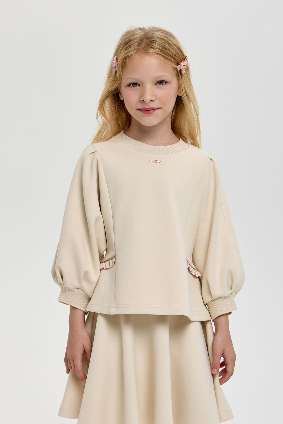 Джемпер Choupette дев. с рукавом-фонарик